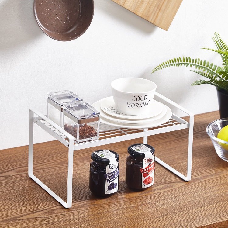 Customize kitchen storage rack for cabinet partition, or as countertop storage